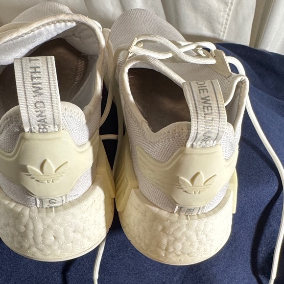 adidas White and Cream Athletic Shoes main image 7